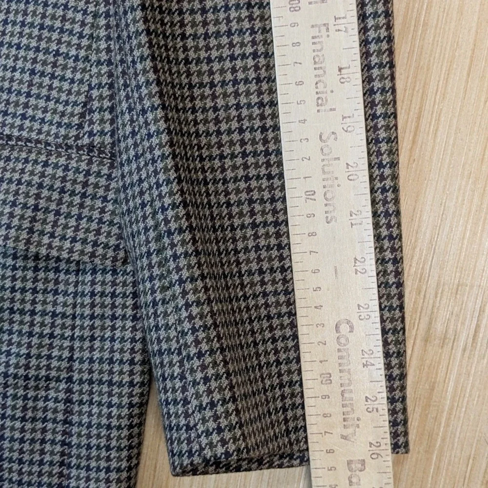 Chaps Ralph Lauren Mens 46T Brown Houndstooth 100% Wool Blazer Sport Coat Canada